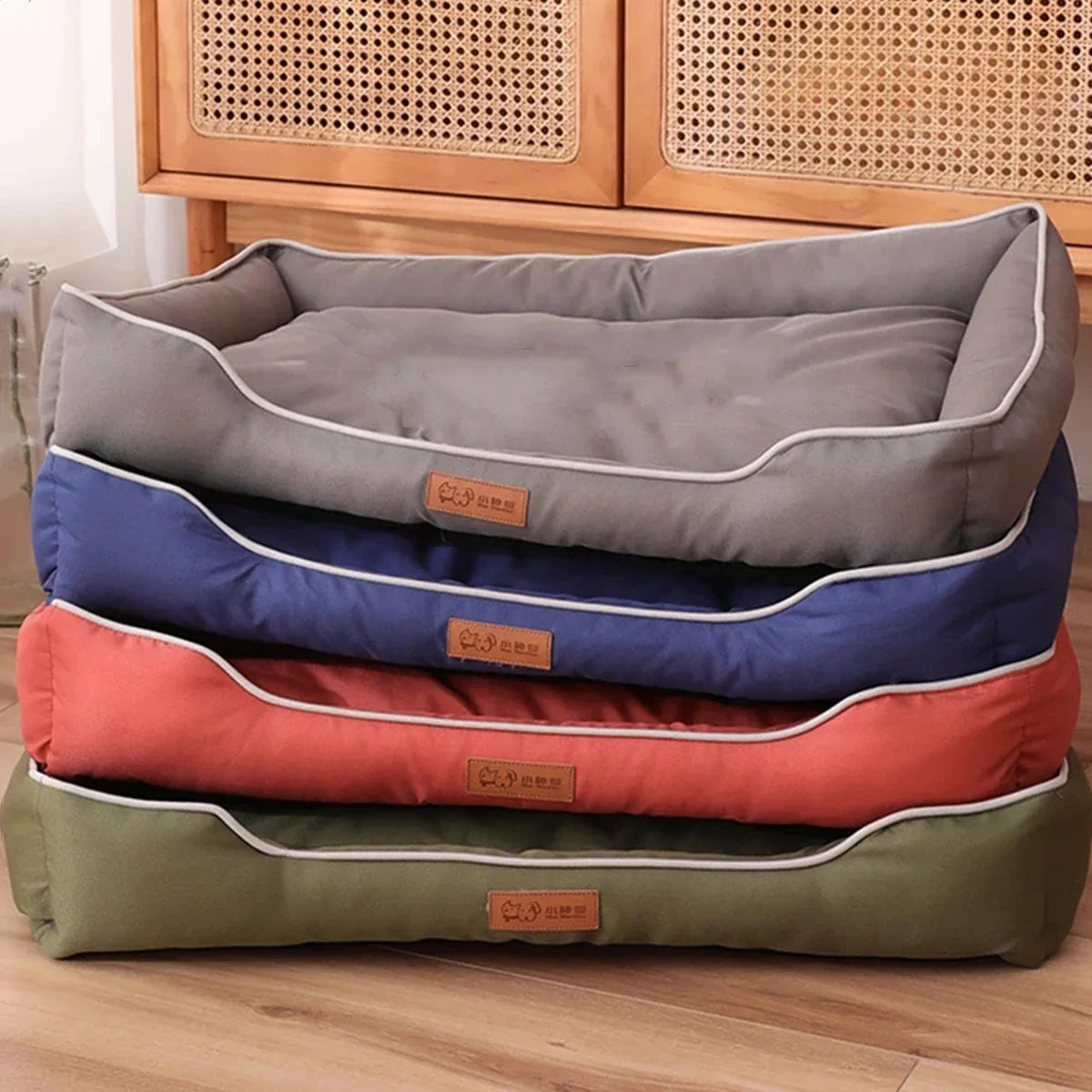 Waterproof square dog bed