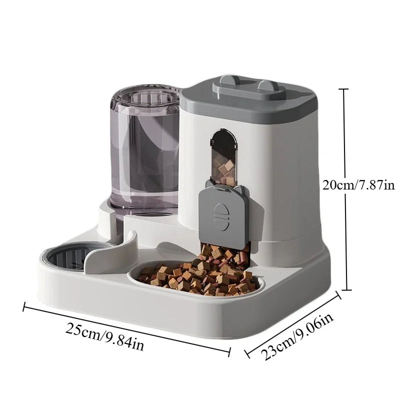 Automatic Cat Feeder & Water Fountain Bowl Set