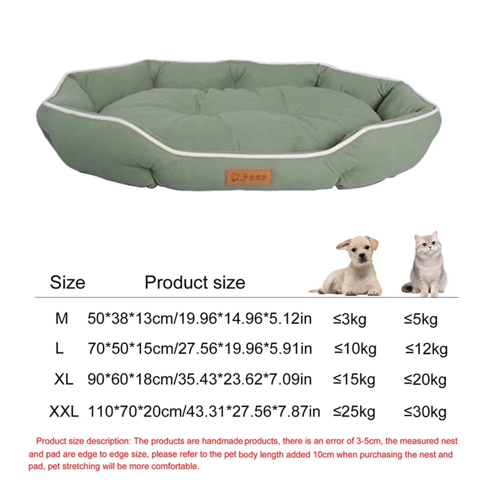 Waterproof Square Dog Bed – Bite-Resistant, All-Season