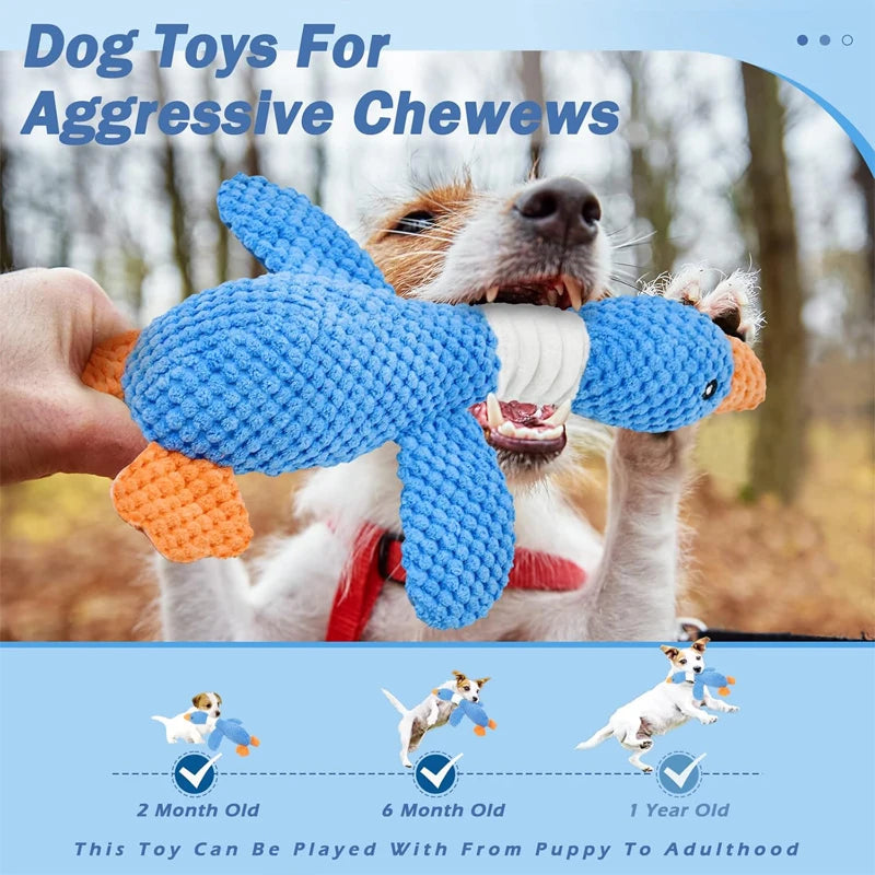 Squeaky Duck Plush Toy for Dogs & Cats