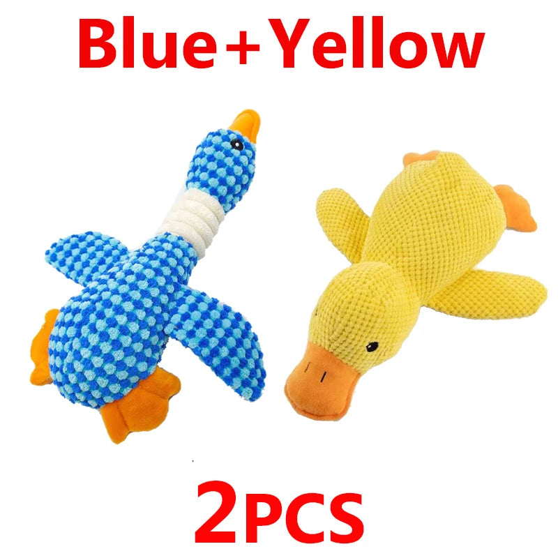 Squeaky Duck Plush Toy for Dogs & Cats