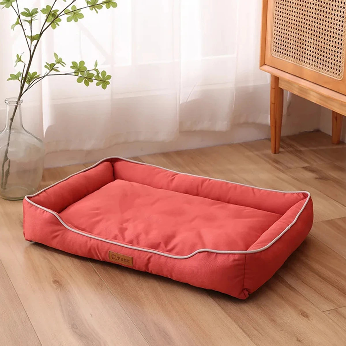 Waterproof Square Dog Bed – Bite-Resistant, All-Season