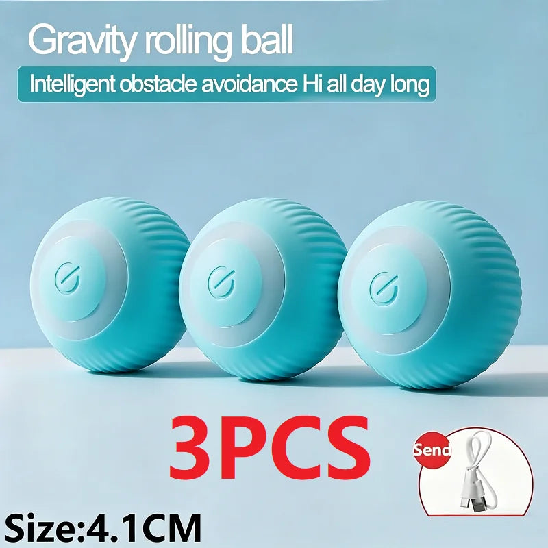 Self-Rolling Mini Cat Ball – Automatic Play Toy for Indoor Cats