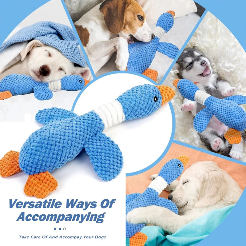 Squeaky Duck Plush Toy for Dogs & Cats