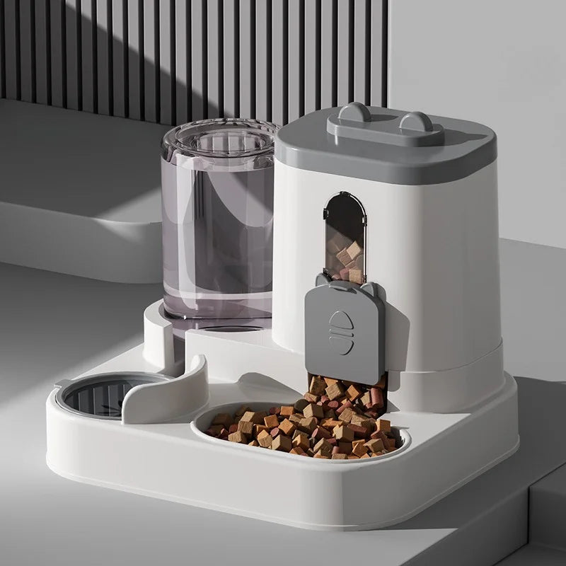 Automatic Cat Feeder & Water Fountain Bowl Set