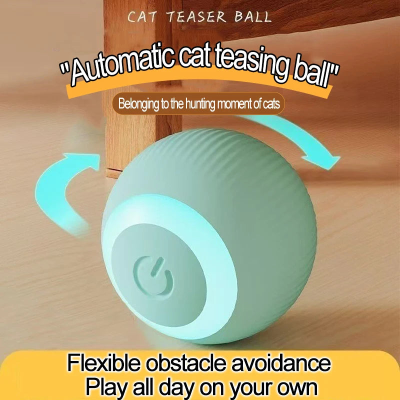 Self-Rolling Mini Cat Ball – Automatic Play Toy for Indoor Cats