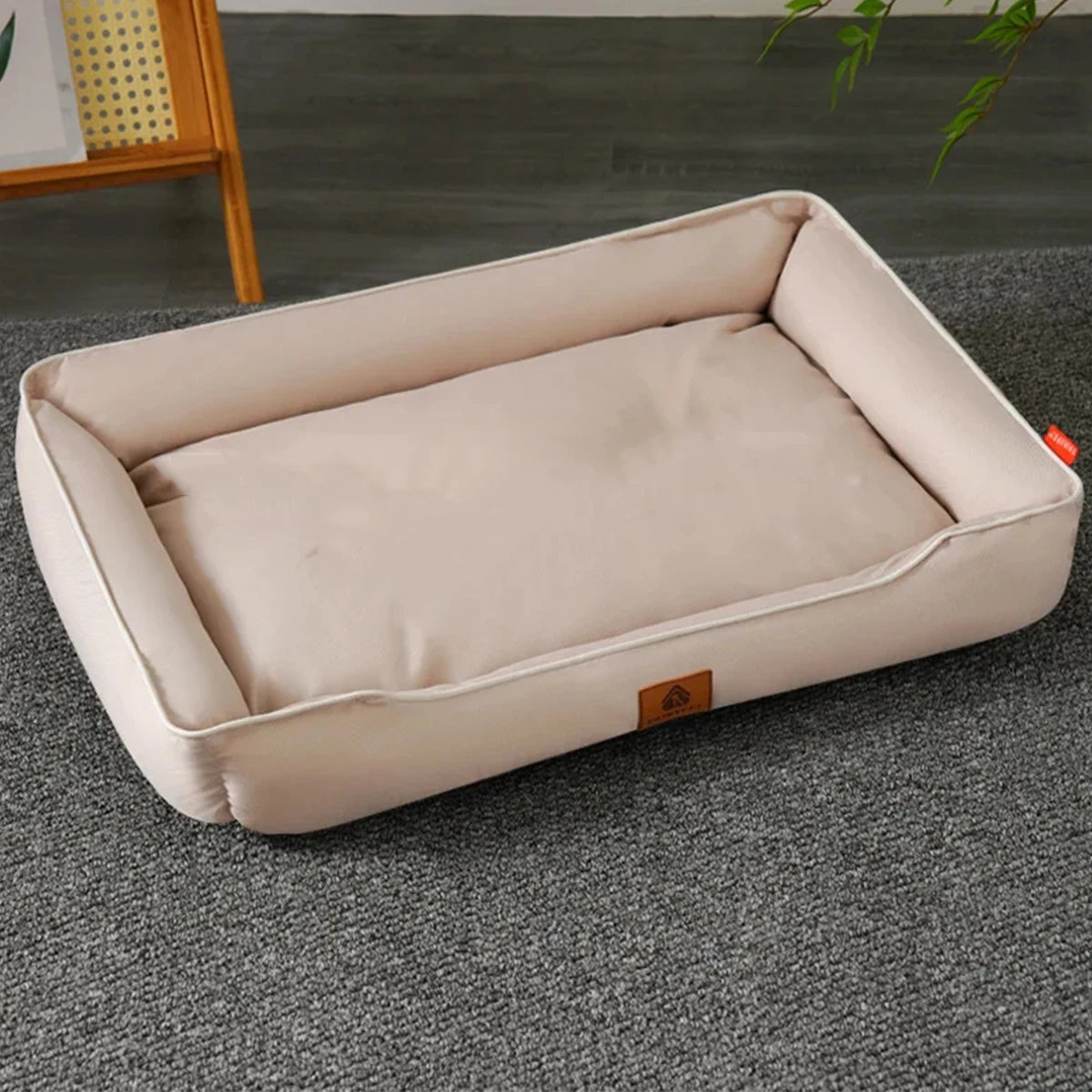 Waterproof Square Dog Bed – Bite-Resistant, All-Season