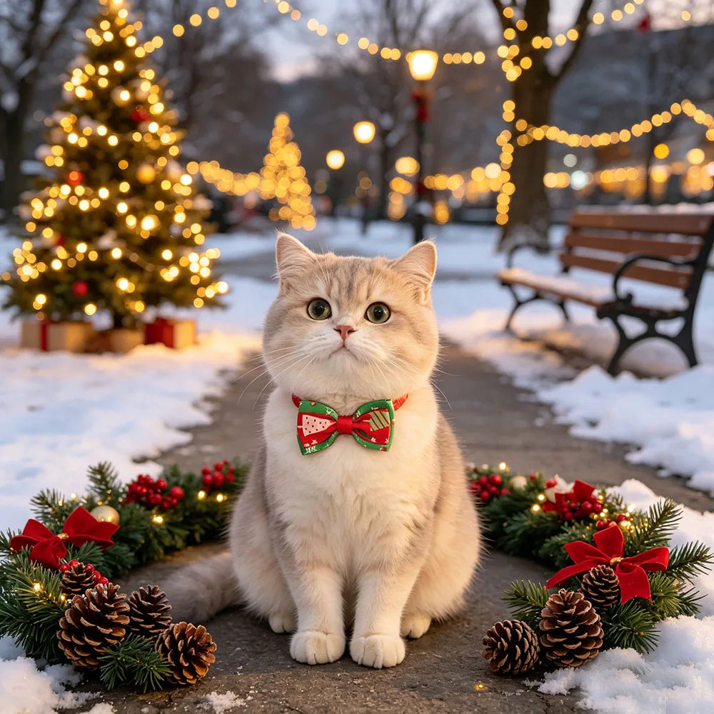 Christmas Bow Ties for Cats & Dogs – 5 or 10 Pack