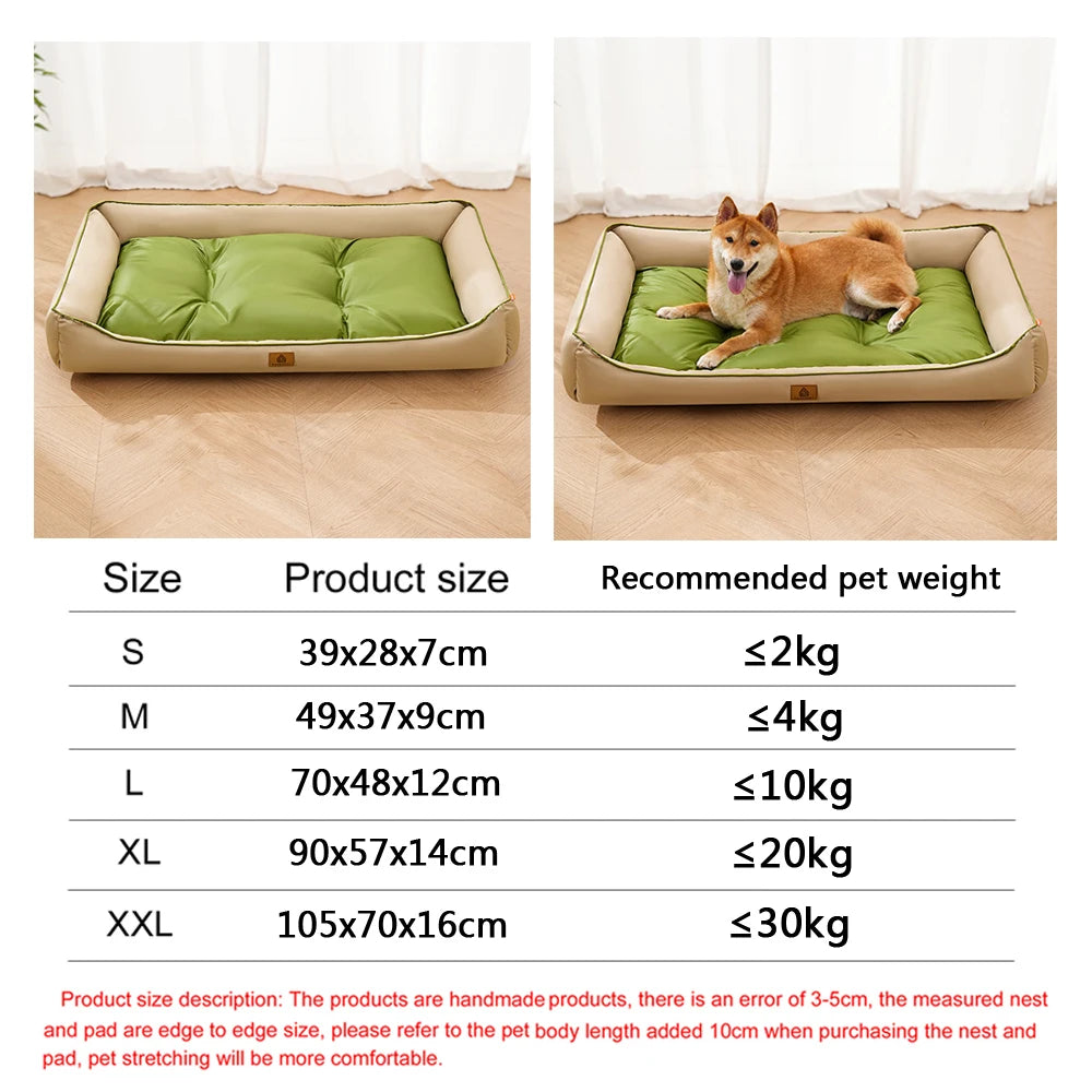 Waterproof Square Dog Bed – Bite-Resistant, All-Season