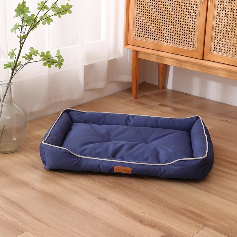 Waterproof Square Dog Bed – Bite-Resistant, All-Season