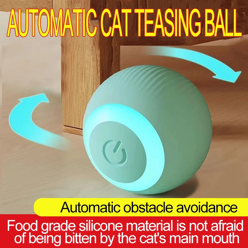 Self-Rolling Mini Cat Ball – Automatic Play Toy for Indoor Cats