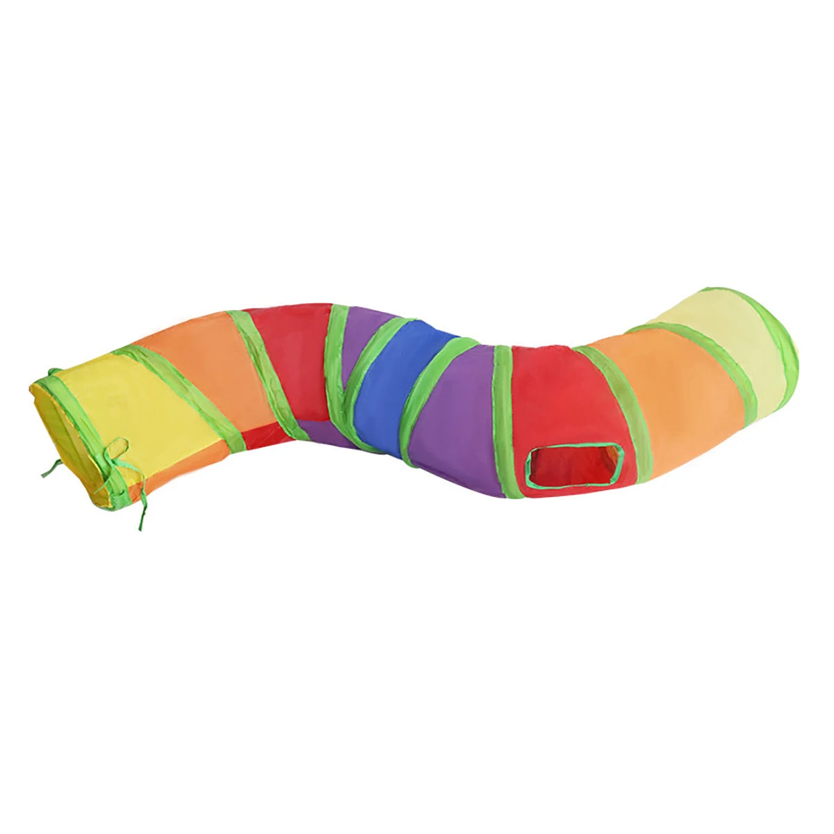 Foldable Cat Play Tunnel with Hanging Ball