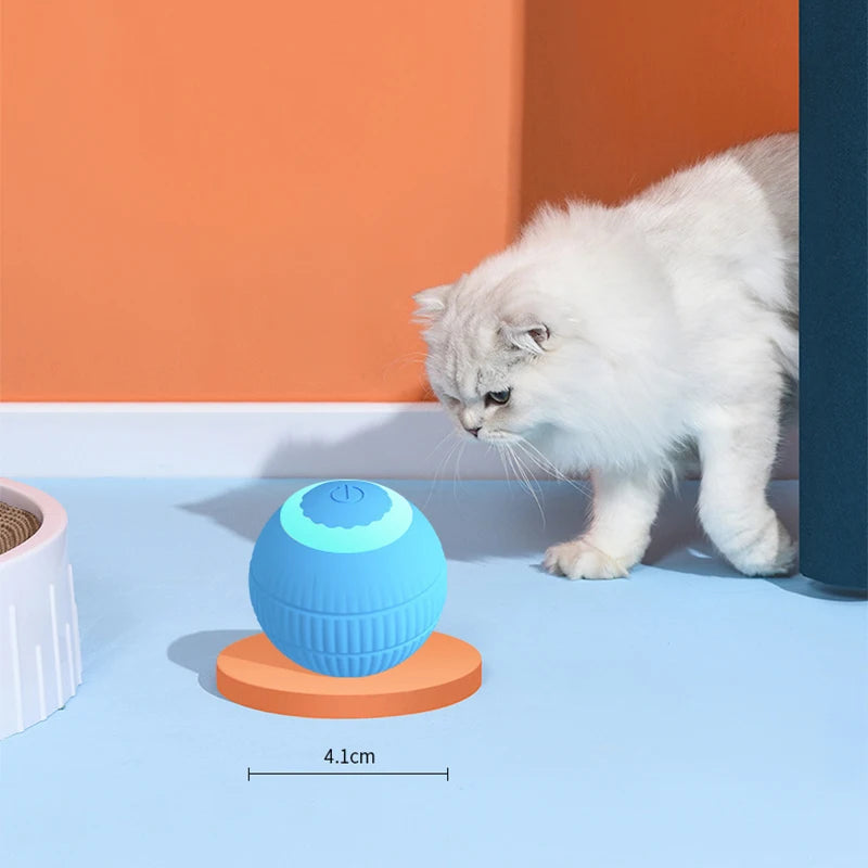 Self-Rolling Mini Cat Ball – Automatic Play Toy for Indoor Cats