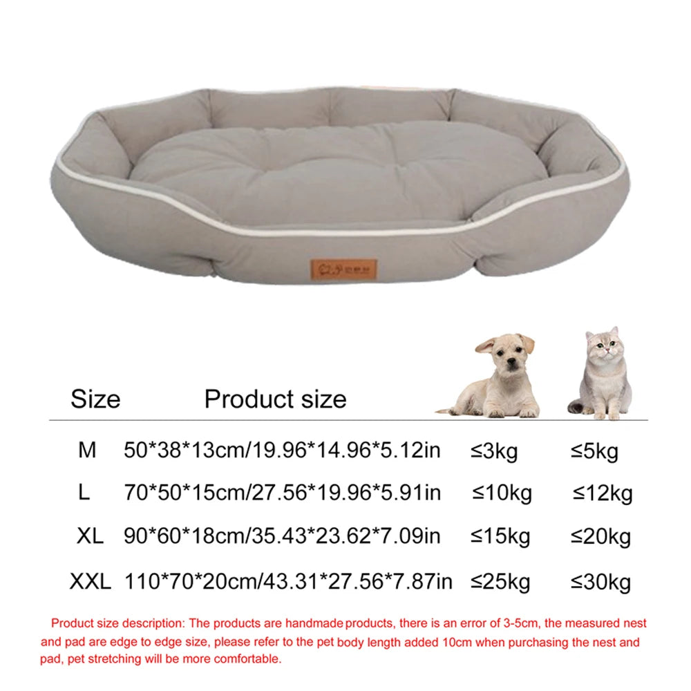 Waterproof Square Dog Bed – Bite-Resistant, All-Season
