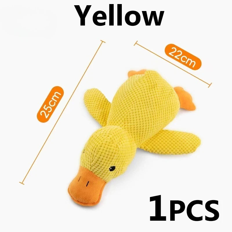 Squeaky Duck Plush Toy for Dogs & Cats
