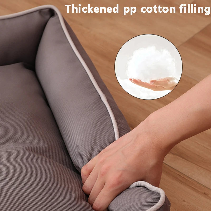 Waterproof Square Dog Bed – Bite-Resistant, All-Season