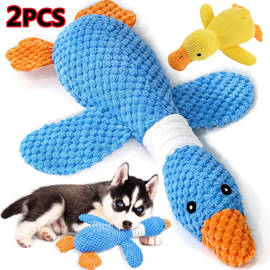 Squeaky Duck Plush Toy for Dogs & Cats