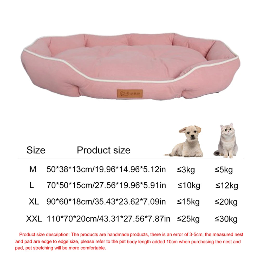 Waterproof Square Dog Bed – Bite-Resistant, All-Season